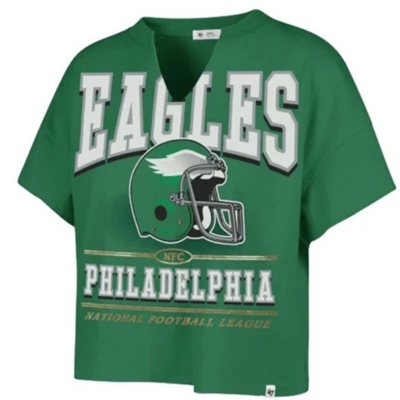 47 Brand Philadelphia Eagles oversized notch tee shirt size L - Picture 4 of 6